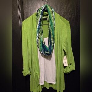 NWT Lime Green Top Blouse